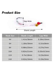 GOTURE Goture 4 peças Conjunto de Mosca de Pesca de Moscas Minnow Clouser, kit de Mistura de Mosca de Pesca de Mosca, Anzol de Streamers Ótimo para Baixo, Truta, Peixe-Panela