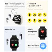 Nuevo reloj inteligente con llamadas GEJIAN, pantalla táctil HD completa de 2.01 pulgadas, 240*296 píxeles, con auriculares inalámbricos, control de música, recordatorio de mensajes, alarma inteligente, monitoreo de salud, seguimiento deportivo, deportes interiores y exteriores, buscador de teléfono, compatible con iOS, Android y HarmonyOS, reloj deportivo inteligente - 24 estilos - Ver 4