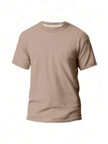 Kit 5 Plain Basic T-Shirt 100% Cotton Thread 30.1 Men's Unisex Breathable Reinforced Costume Fast Shipping!! - màu đen - Xem 4