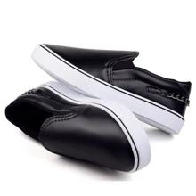 Women's Slip On Chain Sneakers Casual Soft Comfortable Daily Slip Loafers Low Sole Micro Elegant Promotion Fast Delivery - màu đen - Xem 4