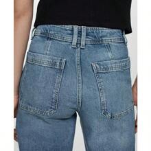 Mango Jeans culotte de tiro alto para mujer Catherin