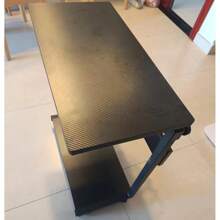 Height Adjustable Computer Tower Stand, 2-Tier ATX-Case CPU Holder Cart Under Desk Mobile PC Laptop Home Office Gaming Accessories W/Rolling Wheels - màu đen - Xem 3