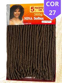 Nina Softex Original Dread Crochet Curly Hair Bundle 360 Grams 5 In 1 - Camel - Ver 2