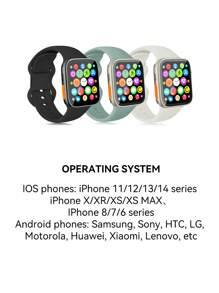 1 Dây Đeo Silicon Màu Cam Cho Nam Nữ, Theo Dõi Nhịp Tim Và Theo Dõi Giấc Ngủ, Đồng Hồ Thông Minh Mặt Vuông Đa Chức Năng Theo Dõi Lượng Calo. Tương thích với Android iPhone - trái cam - Xem 9