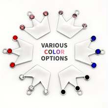 Thẻ ID thú cưng được khắc cá nhân, Vương miện bạc - Thẻ ID mèo trượt & Bảng tên thú cưng - Phụ kiện thời trang & thú cưng - Màu tím - Xem 5