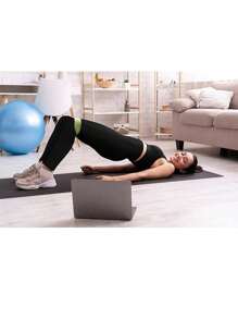 4pcs Women's High-Waisted Soft Yoga Pants Solid Color High Elastic Fashion All Seasons Leggings - 4004 - View 4