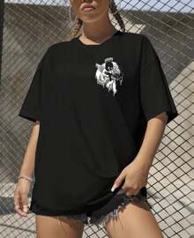 Ak47 Angel Street Mask Angel Basic Unisex T-Shirt - màu đen - Xem 4