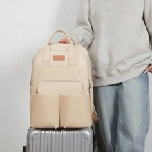 1 pieza Mochila bolsa cambiador para bebé - Bolsa multifunción impermeable para bebés niños y niñas, Mochila cambiador - Bolsa de pañales de viaje grande - Mochila de viaje para maternidad y cambio de bebé, Artículos esenciales y regalos para el registro y la ducha de bebé recién nacido - Caqui - Ver 11