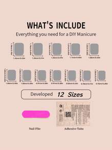 24 件法式白色渐变方形假指甲，带合金 3D 蝴蝶结装饰，香槟色水钻，简约甜美，适合约会、日常、通勤、休闲、圣诞节、生日、学校、节日、海滩 - 粉色 - 查看 5