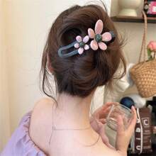 Korean Style, High-End Feel, Flower Hair Clip For Buns, 2024 New - Multicolor - View 4
