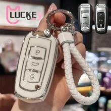 TPU 汽车遥控钥匙壳适用于吉利 Atlas 博越 NL3 EX7 帝豪 X7 EmgrarandX7 SUV GT GC9 保护壳钥匙扣配件钥匙扣套带钥匙圈汽车钥匙扣挂绳 - 彩色 - 查看 10