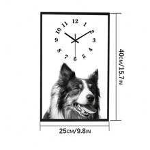 1 pieza Reloj de pared cuadrado personalizado con efecto atenuado, con tu foto personalizada en un reloj de pared enmarcado en aleación de aluminio, regalo para la familia, parejas y mascotas - Multicolor - Ver 11