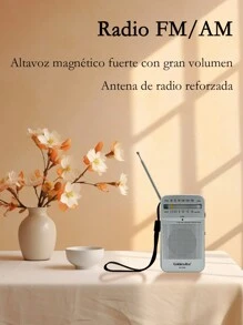 Radio Antigua AM/FM Reproductor de altavoz portátil Radio de gran capacidad compacta, regalos populares para ancianos, - Multicolor - Ver 3