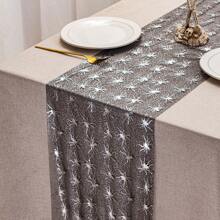 1/2 pezzi Runner da tavolo a ragnatela di Ognissanti da 11*108 pollici, ragnatela sottile con ragno arancione e zucca, adatto per decorazione tavolo per Ognissanti, festa in casa, vacanze. Opzioni multiple in oro e nero