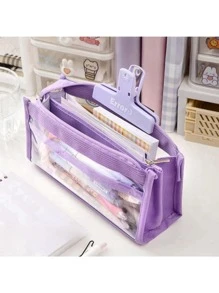 För LABUBU, Tillbaka till skolan pappersvaror stor kapacitet 6-lagers pennfodral, enfärgat stor kapacitet pennfodral flerskiktat pennfodral enfärgat pennfodral stor kapacitet pennfodral förvaringsverktyg förvaringsväska, sött pennfodral pappersvaror - En storlek passar alla - Visa 14