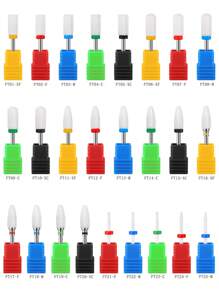 1 件专业陶瓷指甲钻头电动工具配件美甲刀修甲抛光研磨工具用品