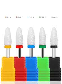 1 件专业陶瓷指甲钻头电动工具配件美甲刀修甲抛光研磨工具用品