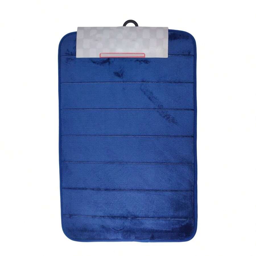 Soft Microfiber Bathroom Rug Quick Dry Non-Slip - Màu xanh lam - Xem 1