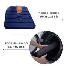 Soft Microfiber Bathroom Rug Quick Dry Non-Slip - Màu xanh lam - Xem 4