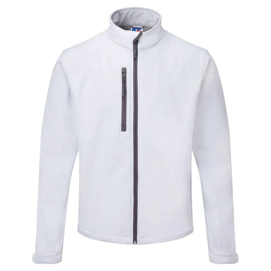 Russell Mens Water Resistant & Windproof Softshell Jacket (White) - White - View 1