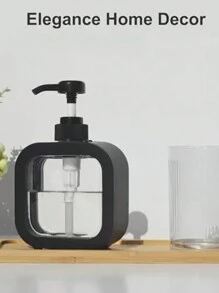 1个大容量长方形液体皂液器瓶 - 可重复灌装泵瓶，适用于洗手液、沐浴露、洗衣液、洗洁精、润肤露，便携式旅行装厨房用品，厨房配件，厨房工具 - 彩色 - 查看 16