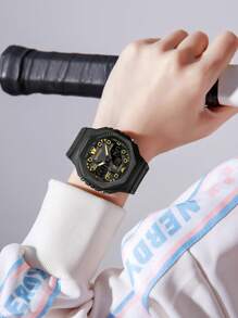 SANDA Fashion New Arrival Classical Man Electronic Watches Waterproof And Shockproof Digital Watches Sports Outdoor Running Camping Swimming Wrist Watch World Time Luminous Calendar Week Date Alarm Clock 12/24 Hour Military Multifunctional LED Stopwatch