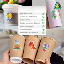 Giấy dán nhãn in nổi ba chiều khổ A4 10/20 tờ cho máy in phun và máy in laser, giấy dán nhãn in vinyl, giấy dán nhãn bóng chống thấm nước khô nhanh - 8,3 x 11,7 inch, màu cầu vồng - cầu vồng - Xem 6