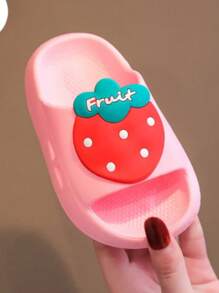 Cloud Flip Flop Fruit Slide Children's Youth Fashion Girl - Hồng - Xem 2
