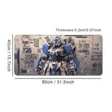 Gaming Mouse Pad, Keyboard Pad, Large Desk Pad,Office Desk Pad,Microfiber Cloth Surface, Precise Positioning For Gaming Operations, All-Around Edge Locking For Durability, Anti-Slip Rubber Bottom - Rectangle - View 12