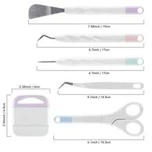 6 Stücke/Set Handwerks-Vinylfolie Werkzeug-Set für das Heraustrennen, Skrapbooking, DIY Silhouette Relief Schnitzwerkzeug Set für Hersteller von Silhouetten Handwerkszeug