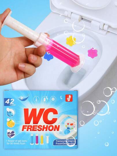 1 Box/Set Toilet Flower Fragrance, Toilet Deodorizer & Bathroom Supplies, Bathroom Fragrance, 1 Box Can Make Approx. 42 Flowers, Bathroom Accessories