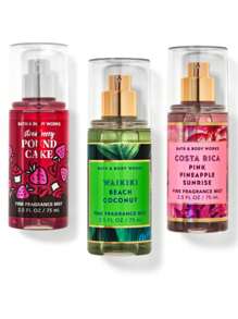 Bath And Body Works BBW Travel Size Mini Fine Fragrance Mist 2.5oz Trio 3 Piece Set - View 1