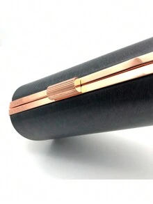 DIY Evening Bag Accessories Semi-Products Rose Gold Color Purse Metal Frame With Plastic Shell - Rusty Rose - View 10