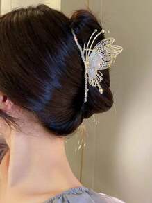 Hair Piranha Metal Rhinestones Luxury Large 11cm Butterfly - 金色 - 查看 3