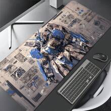 Gaming Mouse Pad, Keyboard Pad, Large Desk Pad,Office Desk Pad,Microfiber Cloth Surface, Precise Positioning For Gaming Operations, All-Around Edge Locking For Durability, Anti-Slip Rubber Bottom - Rectangle - View 8
