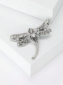 1Pc Fashion Rhinestone Dragonfly Brooch Insect Pin Suitable For Daily Wear By Women - Green - View 7