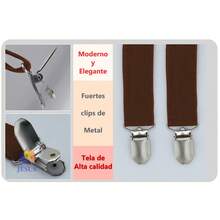 Tirantes Con Moño Pajarita Unitalla Adulto Unisex Ajustables; Juego de tirantes y corbatín para hombre, perfecto para bodas y eventos formales, Negro -, Talla única; Tirantes de los Hombres - Juego de tirantes y pajarita para hombre ajustables Tirantes de Clip Resistentes en Y Ajustables para Informal y Formal - Burdeos - Ver 4