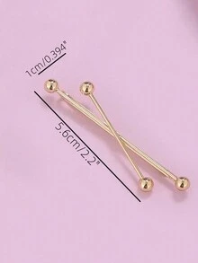 1 kẹp tóc hình chữ thập ngọc trai giả màu vàng X kẹp tóc kẹp tóc kẹp tóc đơn giản kẹp bên mũ cô dâu cho phụ nữ phụ kiện tóc phù dâu, thích hợp cho phụ nữ đi dự tiệc, phong cách tiên nữ thanh lịch cho lễ Halloween - Vàng - Xem 5