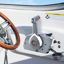 Boat Throttle Control 5006180 Side-Mounted Outboard Remote Control Box For Evinrude Johnson Marine Throttle Control Box With Power Trim Switch And Lanyard - 灰色 - 查看 6