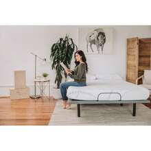 Omne Sleep 8" Memory Foam Mattress Queen In White/Light Blue - 1 - View 4