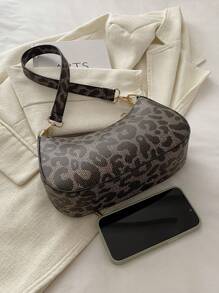 Túi đeo chéo họa tiết da báo cổ điển, túi xách baguette thời trang thường ngày, túi xách nữ đa năng thời trang hàng ngày, túi xách thanh lịch dành cho người trưởng thành, túi in họa tiết da báo thời trang, túi in họa tiết động vật dành cho nữ, ví in họa tiết báo đốm thời trang thu đông dành cho nữ, túi in họa tiết hổ mới dành cho nữ mùa thu đông. - màu nâu - Xem 6