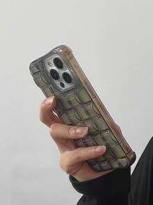 Minimalist Transparent Chocolate Design Soft Phone Case Compatible With IPhone 17 Pro Max/17 Pro/17 Air/17/16 Pro Max/16/16 Pro/16 Plus/15/15 Pro Max/15 Pro/15 Plus/11/12/13/14 Pro Max/XS/XR/11 Pro/11 Pro Max/12 Pro/12 Pro Max/13 Pro/13 Pro Max/7 Plus/14 Pro/14 Pro Max/14 Plus/7 Plus/8 Plus/8/SE2, Creative Design