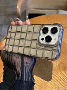 Minimalist Transparent Chocolate Design Soft Phone Case Compatible With IPhone 17 Pro Max/17 Pro/17 Air/17/16 Pro Max/16/16 Pro/16 Plus/15/15 Pro Max/15 Pro/15 Plus/11/12/13/14 Pro Max/XS/XR/11 Pro/11 Pro Max/12 Pro/12 Pro Max/13 Pro/13 Pro Max/7 Plus/14 Pro/14 Pro Max/14 Plus/7 Plus/8 Plus/8/SE2, Creative Design