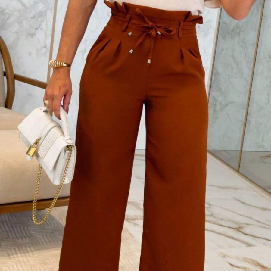 Tailor Pantaloon With Bow - Màu Đỏ Sâu - Xem 1