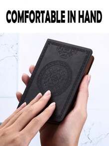 The 140-Page Retro Style Pu Leather Notebook Office Executive Ideal Stationery Gift For Writers And Journalists With Classic Patterned Elegant Diaries Back To School