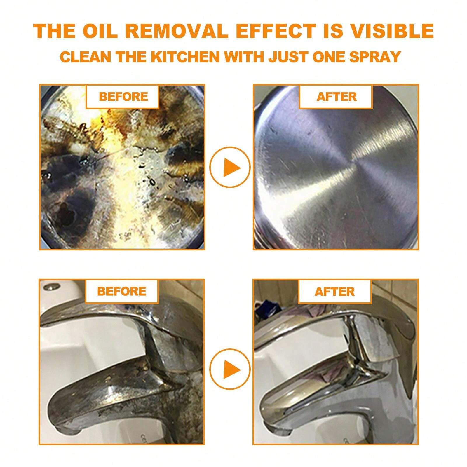 60ml Kitchen Degreaser Cleaner, Home Grease Cleaning Agent For Cooker