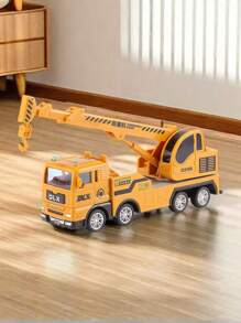 1 Set Kids Boys Toy Construction Vehicles, Tow Truck, Dump Truck, Crane Truck, Tanker Truck, Crane Toy, Toy Construction Vehicles, Alloy Car Model, Truck, Engineering, Engineering Toys, Truck, Engineering Toys, Toy Truck, Car Toys, Truck, Crane, Back To School - Heavy Duty Crance - View 2