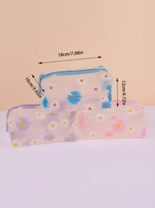 花卉图案PVC防水化妆品洗漱用品收纳袋，便捷旅行配件化妆旅行洗漱包透明必备礼品收纳拉链配件指甲包，房间装饰，包包，化妆包，旅行，化妆包，旅行必备品，收纳，储物，旅行必备品，化妆品收纳包，化妆包，洗漱包，桌面收纳包，化妆包，化妆包，化妆包，旅行，化妆袋，包，化妆袋，旅行必备品，化妆包，旅行必备品，小化妆包，化妆袋，化妆品包，旅行必备品，大容量，大化妆包，圣诞礼物，收纳袋，旅行，女士旅行必备礼物，收纳袋，手拿包/小手提包，化妆品收纳包，化妆品收纳包，收纳袋，刷子收纳袋，迷你收纳袋，大容量收纳袋，女士礼物，圣诞礼物，女士礼物创意，收纳袋，化妆品旅行必备收纳袋 - 彩色 - 查看 4