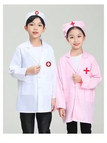 1 Bộ trang phục bác sĩ/y tá dành cho trẻ em để nhập vai, hóa trang [Một số phụ kiện có thể có các biến thể màu sắc] - Nhiều màu - Xem 1