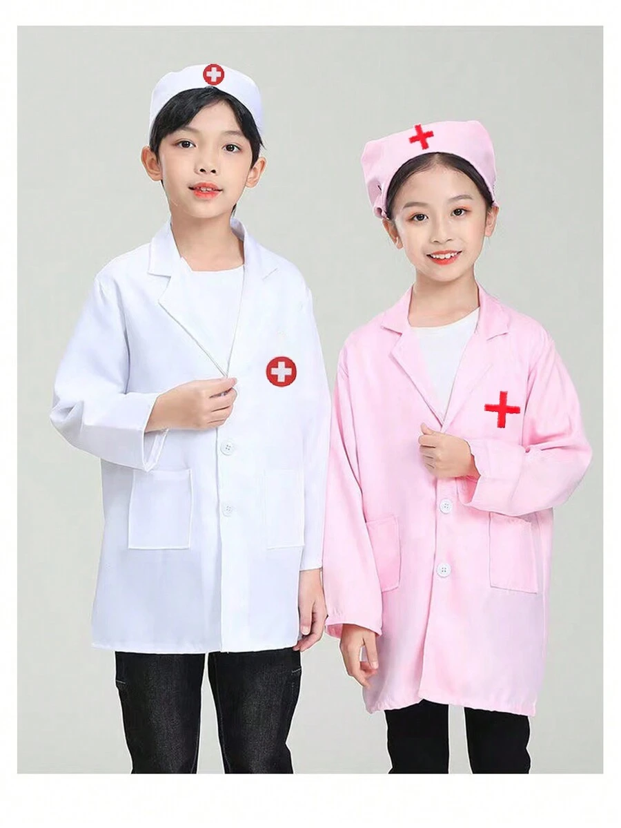 1 Bộ trang phục bác sĩ/y tá dành cho trẻ em để nhập vai, hóa trang [Một số phụ kiện có thể có các biến thể màu sắc] - Nhiều màu - Xem 1